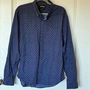 Bonobos Slim Fit Men’s Shirt L – Partridge Print Design | Modern & Stylish